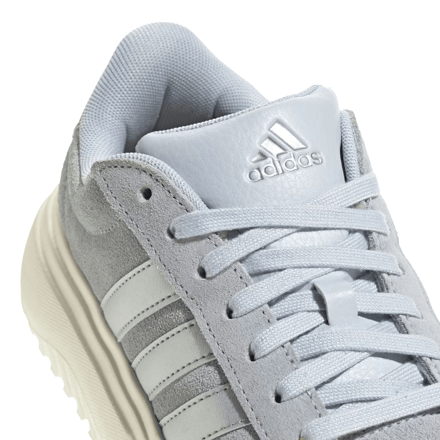 Tenis Adidas Grand Court Platform Dama Gris Casual Para Mujer — imagen 7