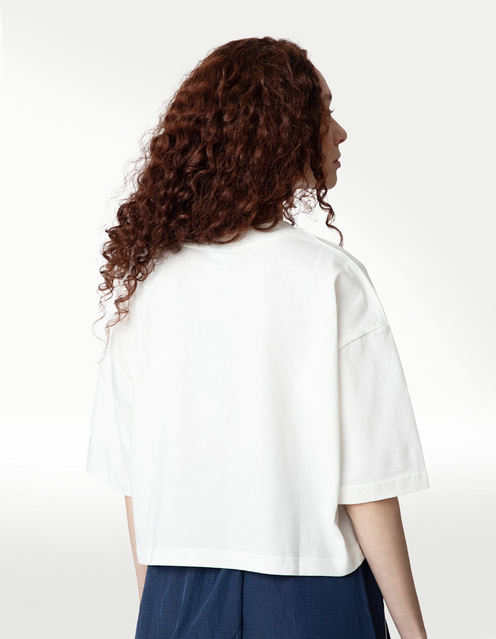 Playera New Balance Lace Blanco - Mujer — imagen 4