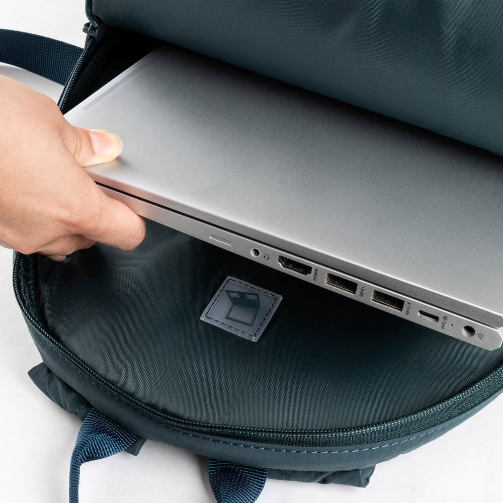 Mochila para Laptop 14" con Cangurera CoolCapital Canyon: Protección y Organización Total, Verde — imagen 8