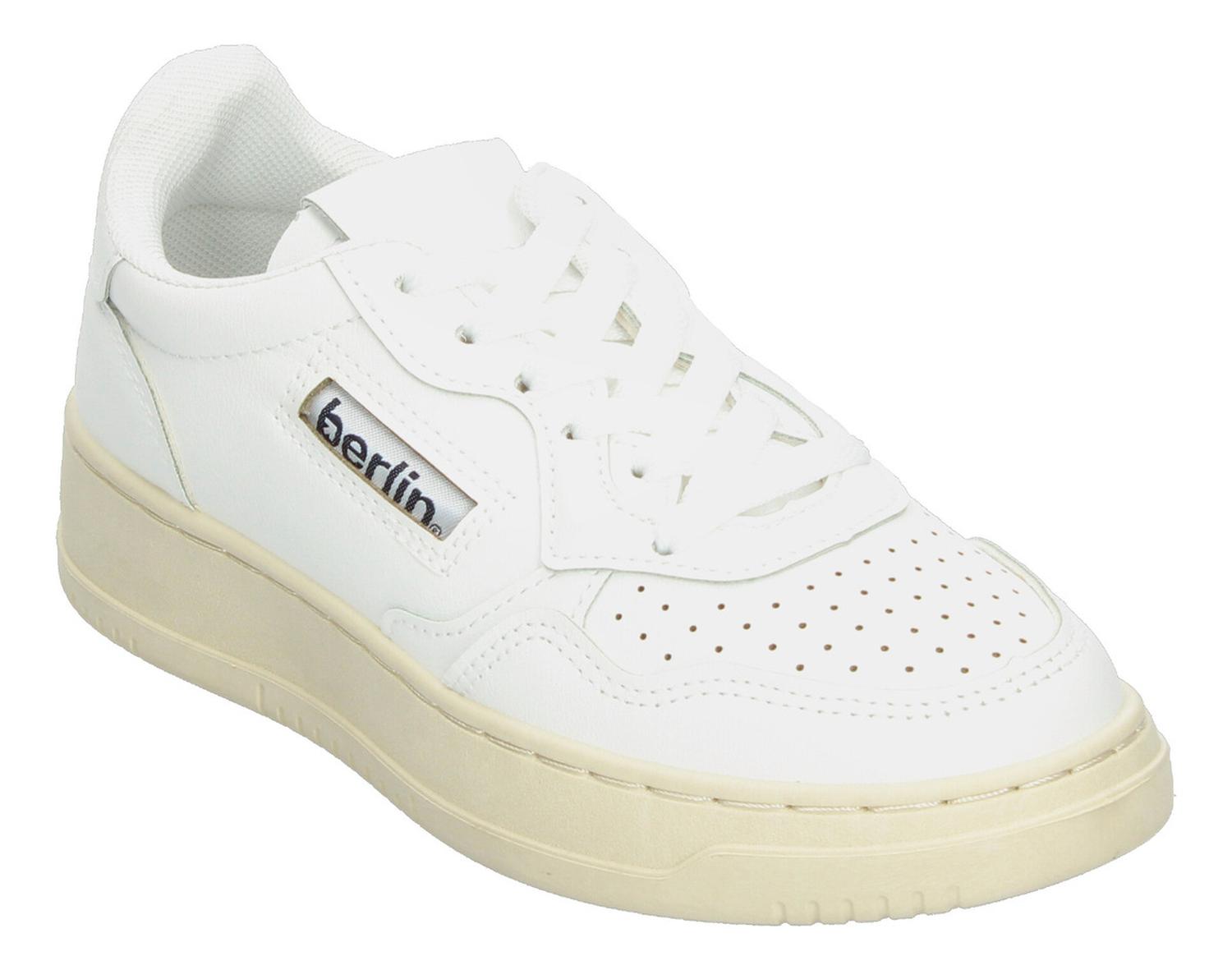 Tenis Berlín Dama Cintas Plataforma Casual Blanco Mujer — imagen 4