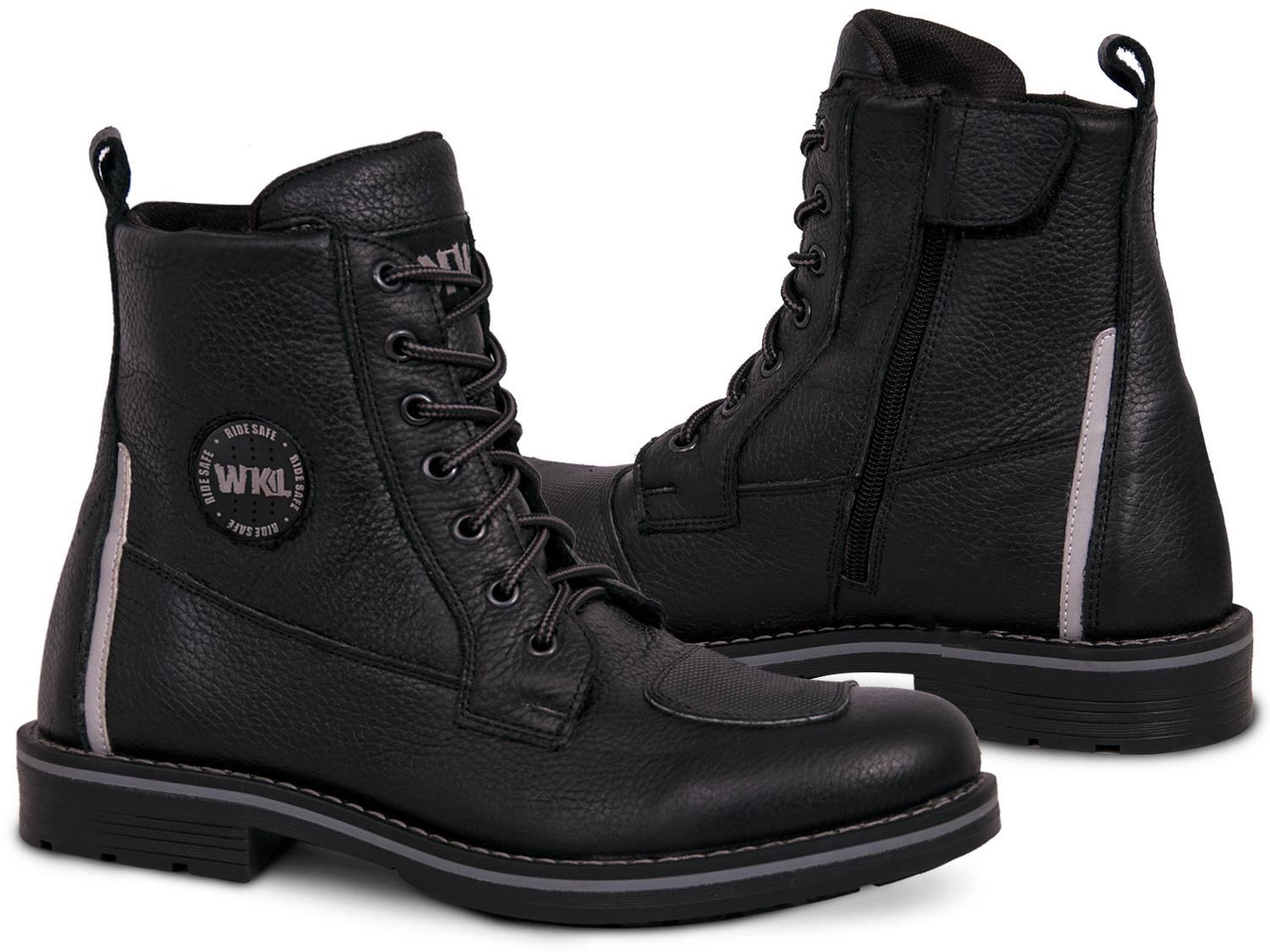 Bota Hombre Moto Biker Casual Workland 89500 Negro Flother — imagen 2