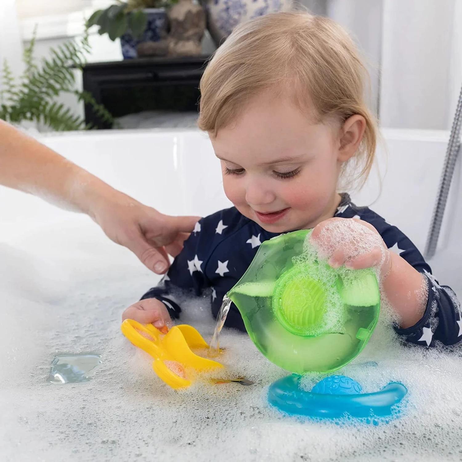 Juguete Sensorial Para El Baño Dimpl Splash Bebé Fat Brain Toys 6m+ — imagen 4