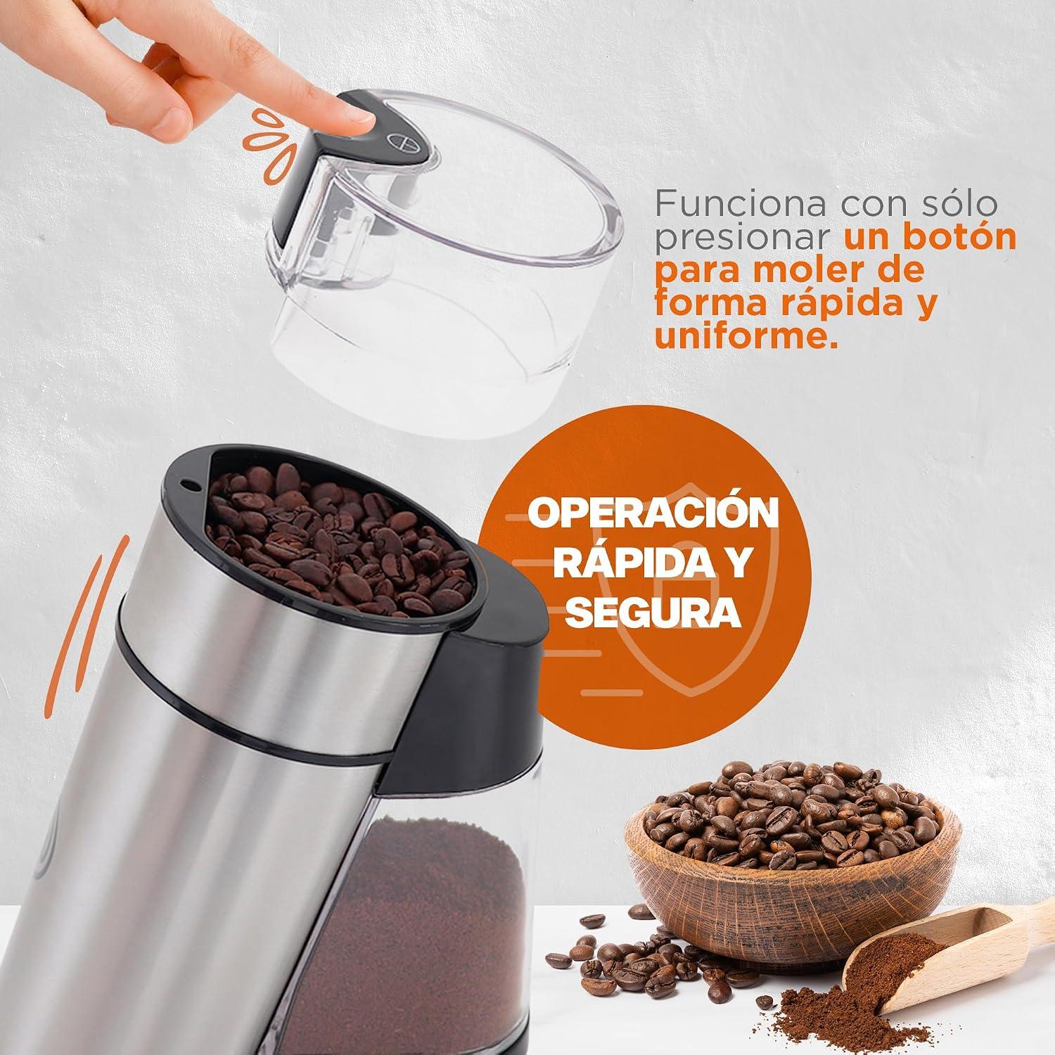 Molino de Café y Especias Hukën HU-CG-1SP 150 W 50 g — imagen 4