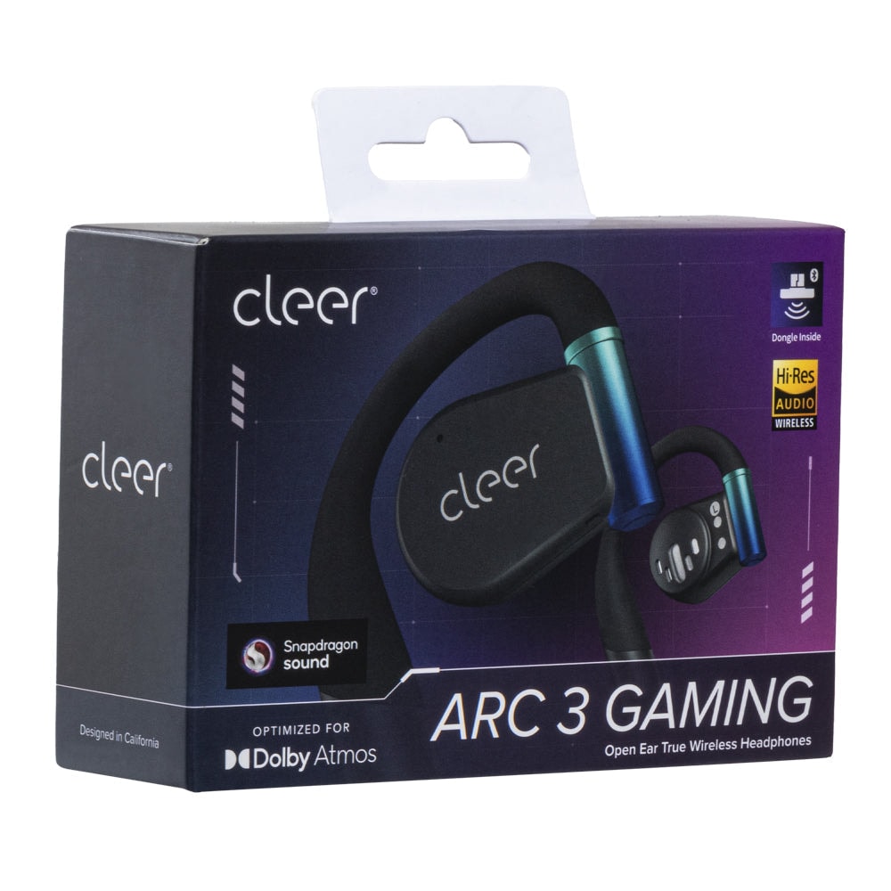 Audifonos Cleer ARC 3 Gaming Open-Ear: Baja Latencia, Sonido Hi-Res, 50h Batería, IPX7, negro — imagen 6