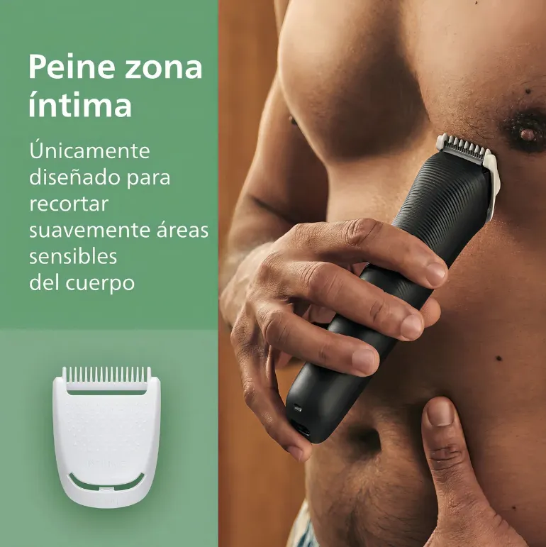 Philips MG3941/15 All-in-one Trimmer 3000 Series Recortador 10 En 1 Rostro, Cabeza Y Cuerpo, Uso En Seco Y Húmedo, Cuchillas Autoafilables, Tecnología Beardsense — imagen 2