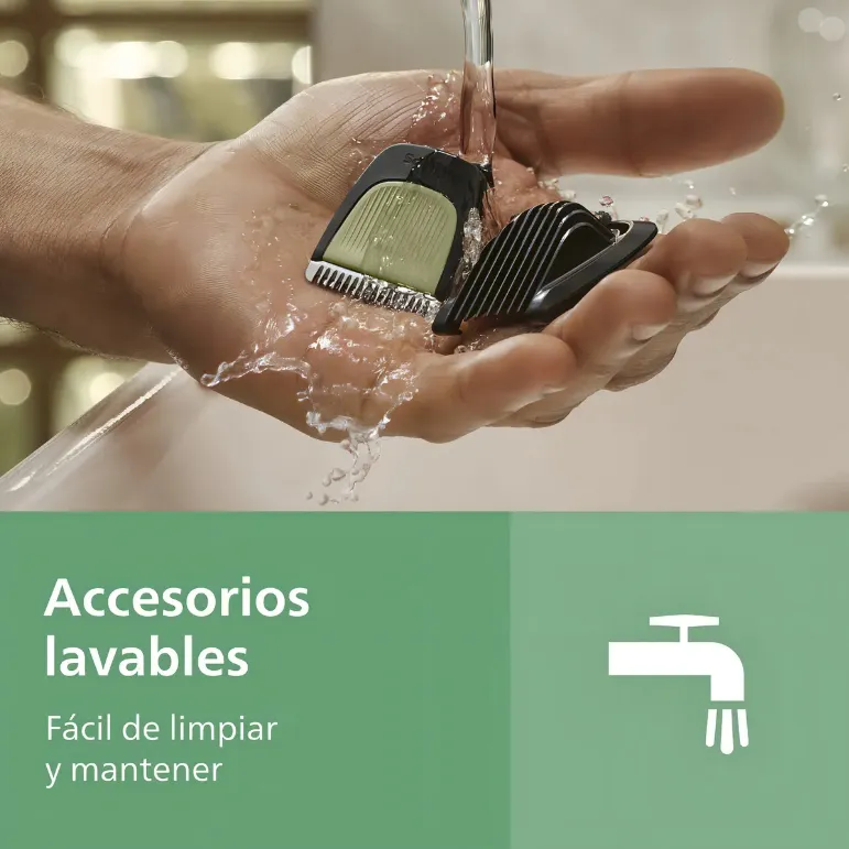 Philips MG3941/15 All-in-one Trimmer 3000 Series Recortador 10 En 1 Rostro, Cabeza Y Cuerpo, Uso En Seco Y Húmedo, Cuchillas Autoafilables, Tecnología Beardsense — imagen 3